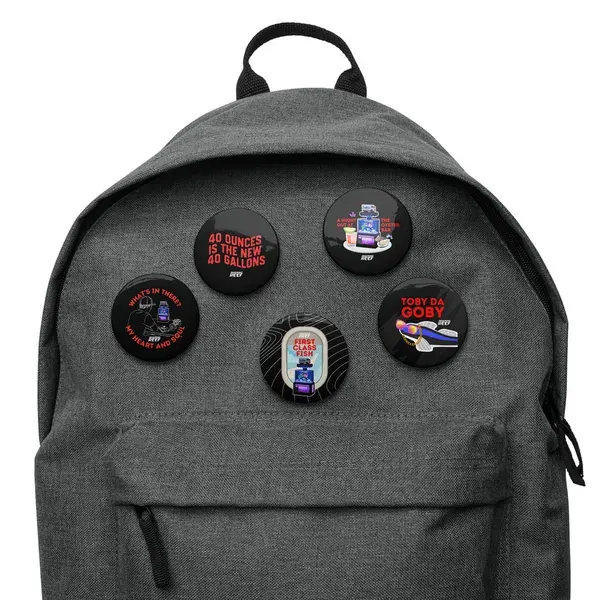 Roaming Reef Pin Buttons